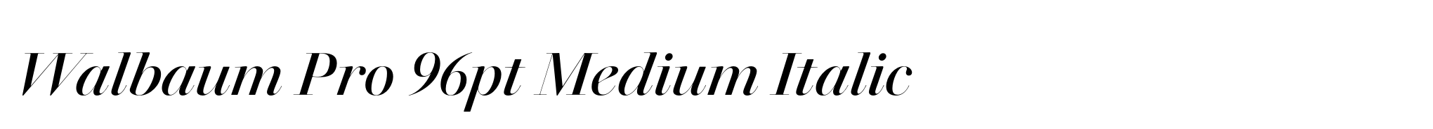 Walbaum Pro 96pt Medium Italic image